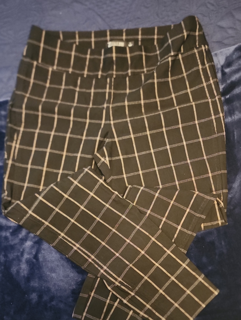 Black~Pink Pinstripe Dress Pants